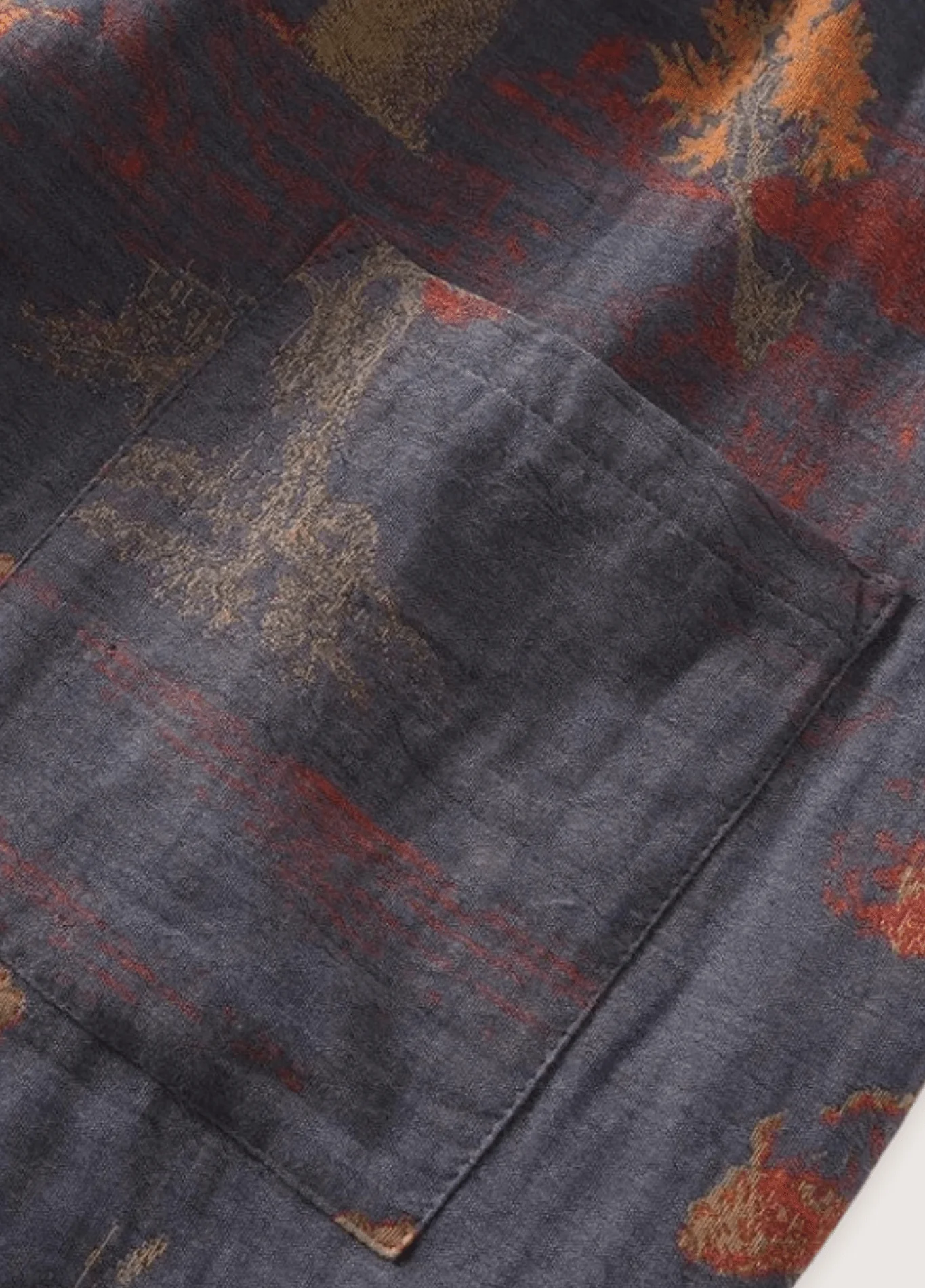Ensemble pantalon pyjama kimono bleu | Momiji - Image 3