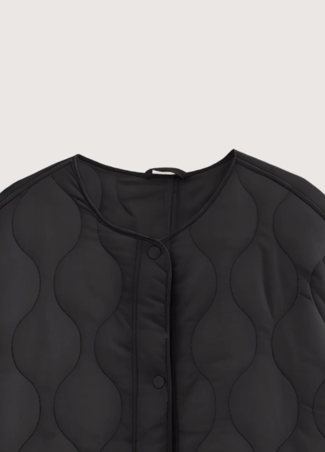 Kimono élégance noire | La Veste Matelassée Ultime - Image 3