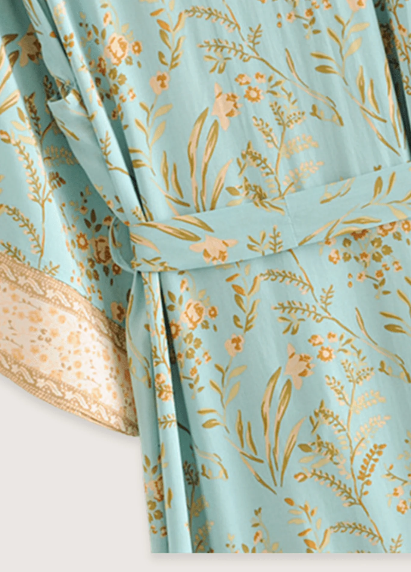 Kimono long bleu | Daisy Bohème - Image 5