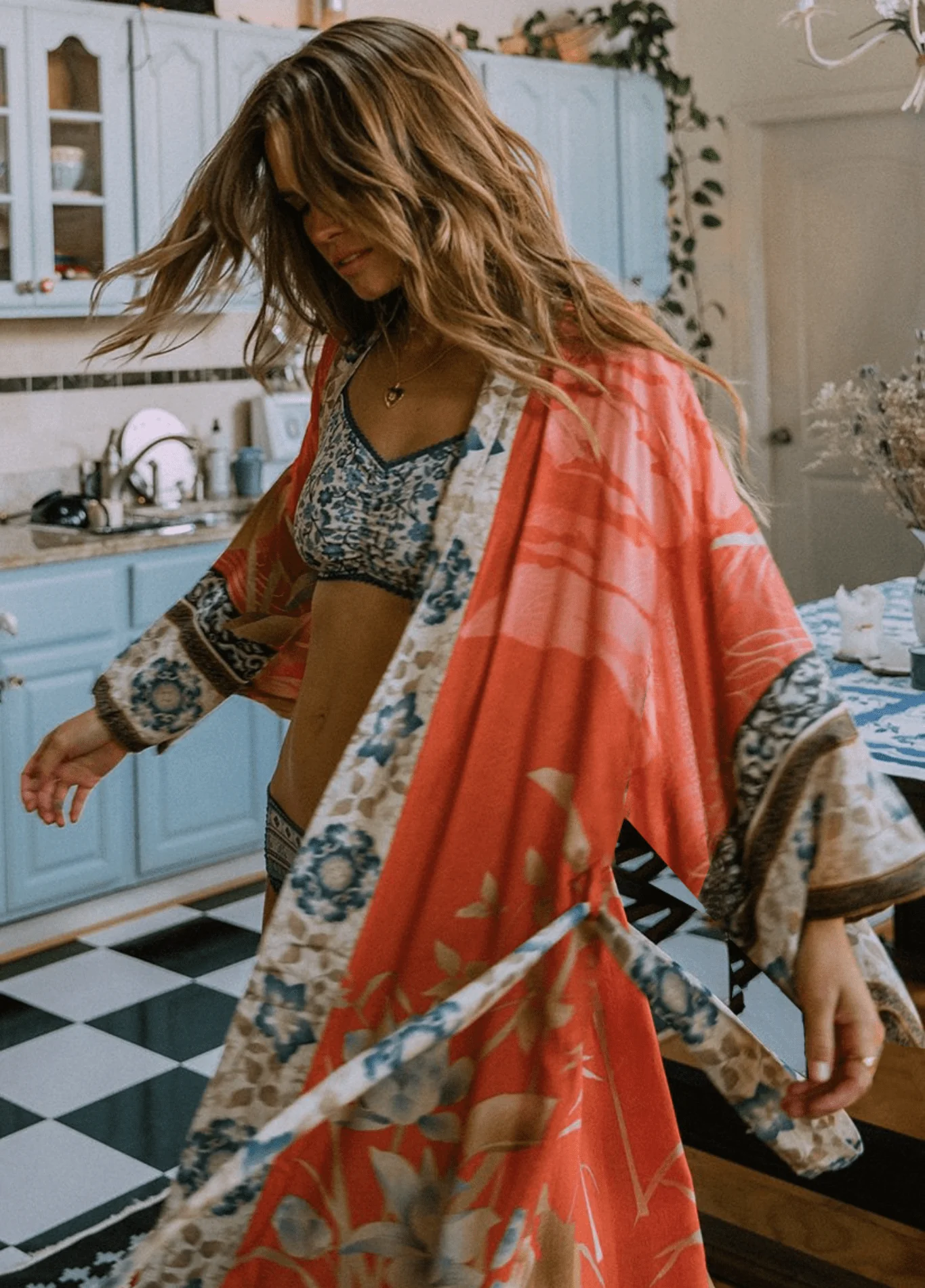 Kimono long | Grue Orange - Image 4