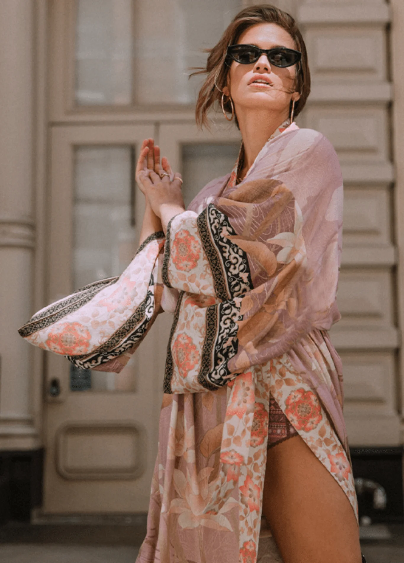 Kimono long | Rose Bohème - Image 2