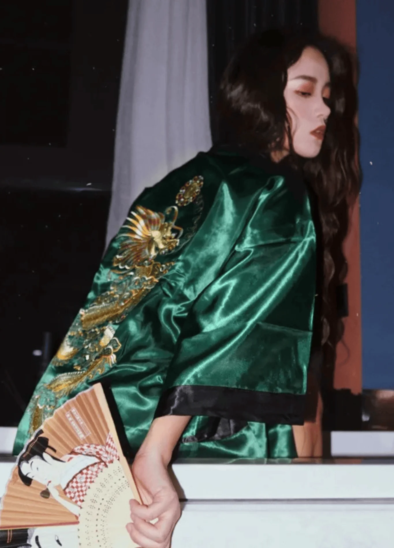 Kimono long soie | Kinryū - Image 6