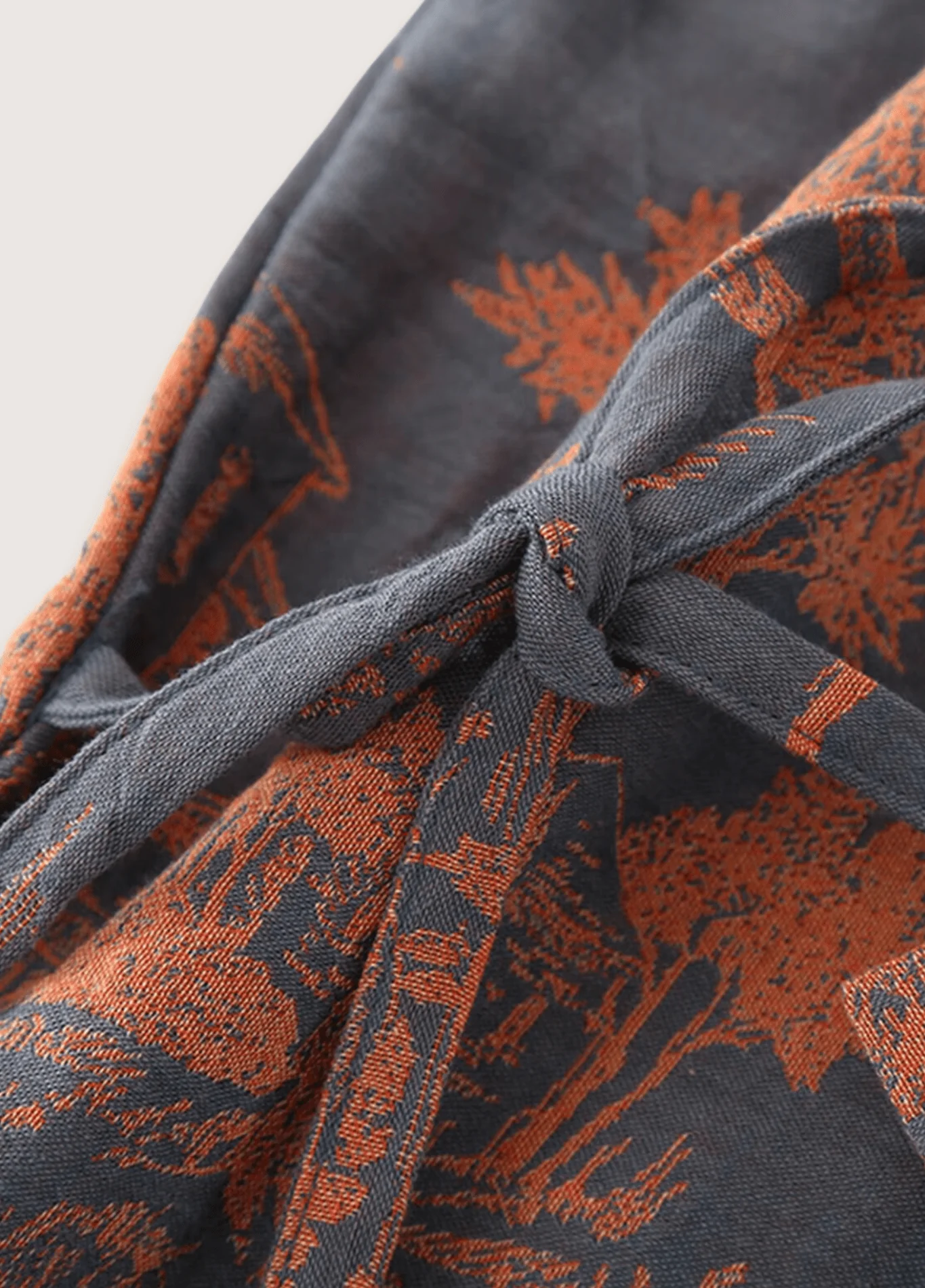 Peignoir kimono bleu homme | Ukiyo - Image 3