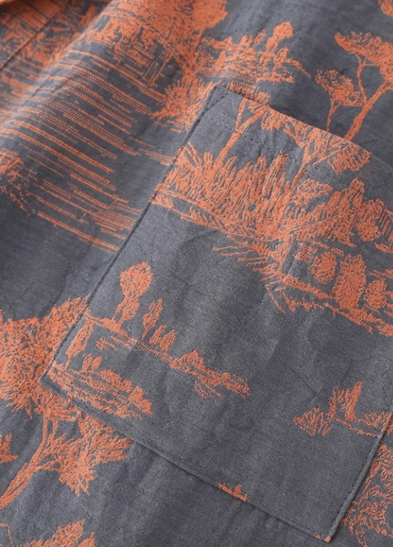Peignoir kimono bleu femme | Ukiyo - Image 3