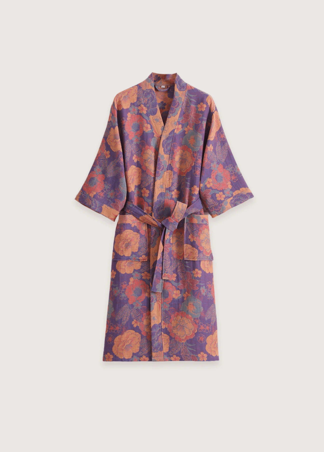 Peignoir kimono coton | Ikebana