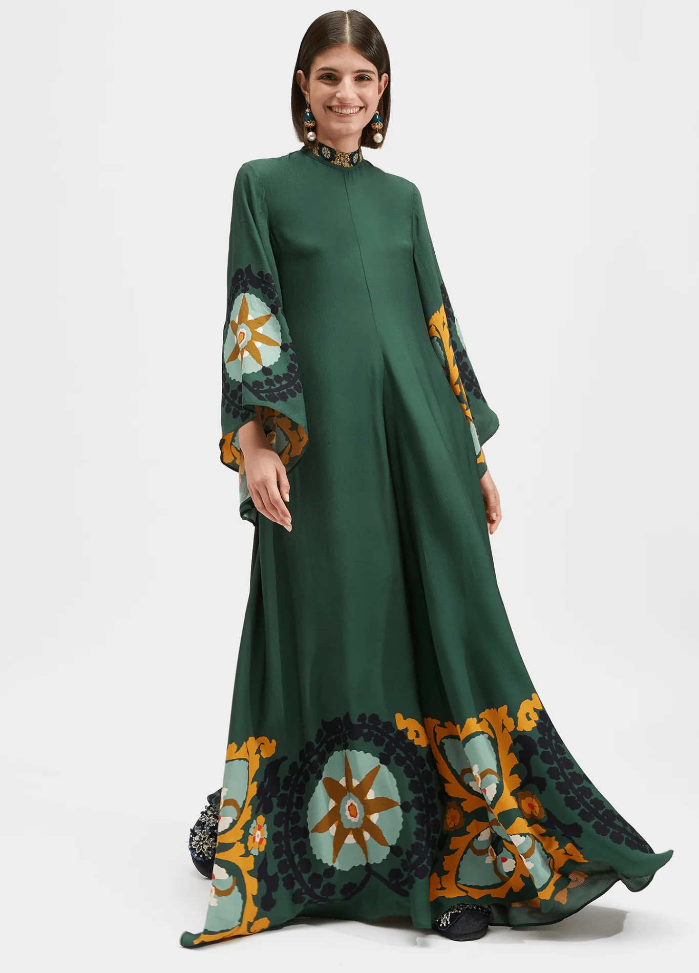 Robe kimono réversible | Émeraude - Image 3