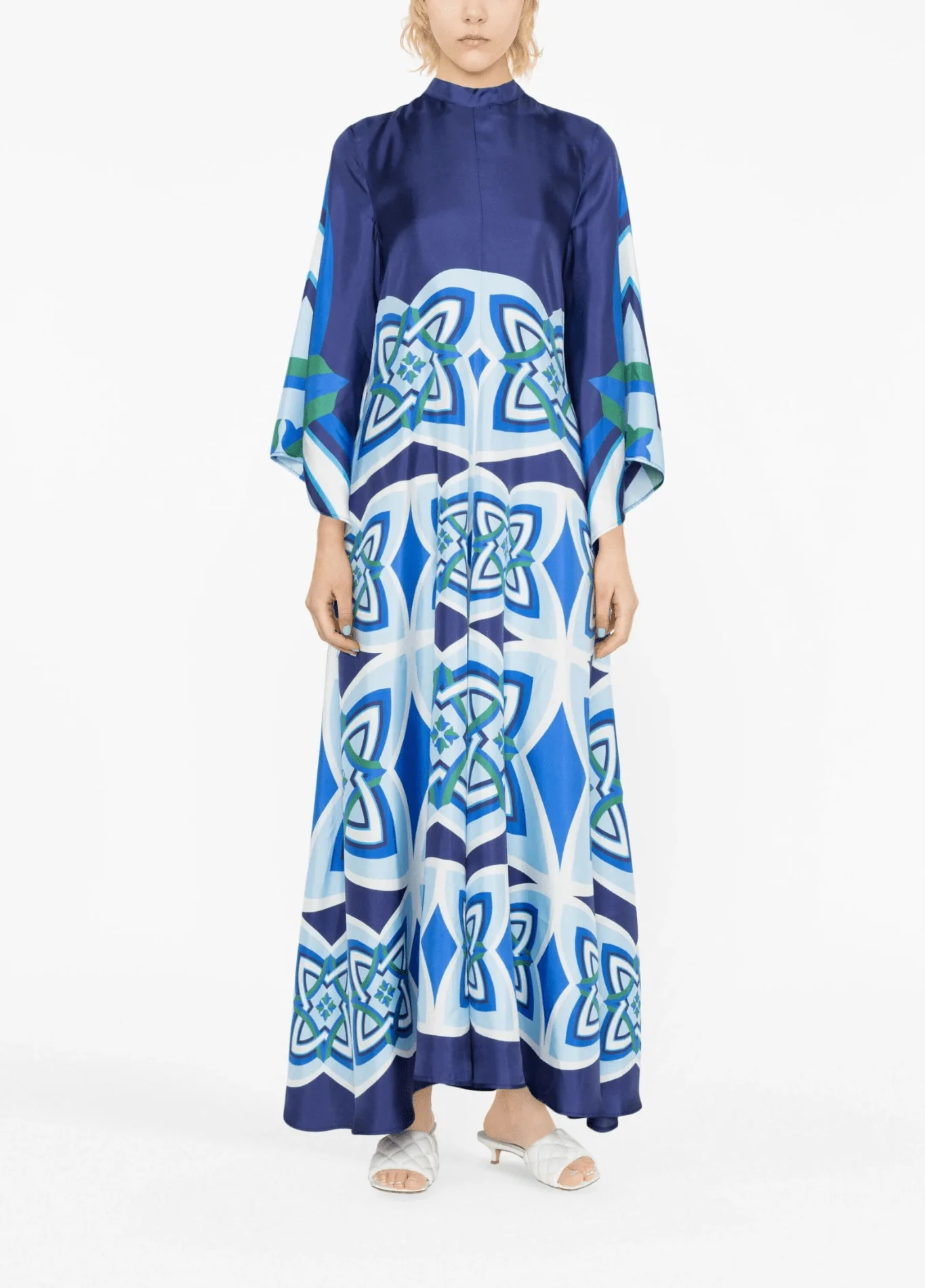 Robe kimono réversible | Saphir - Image 3