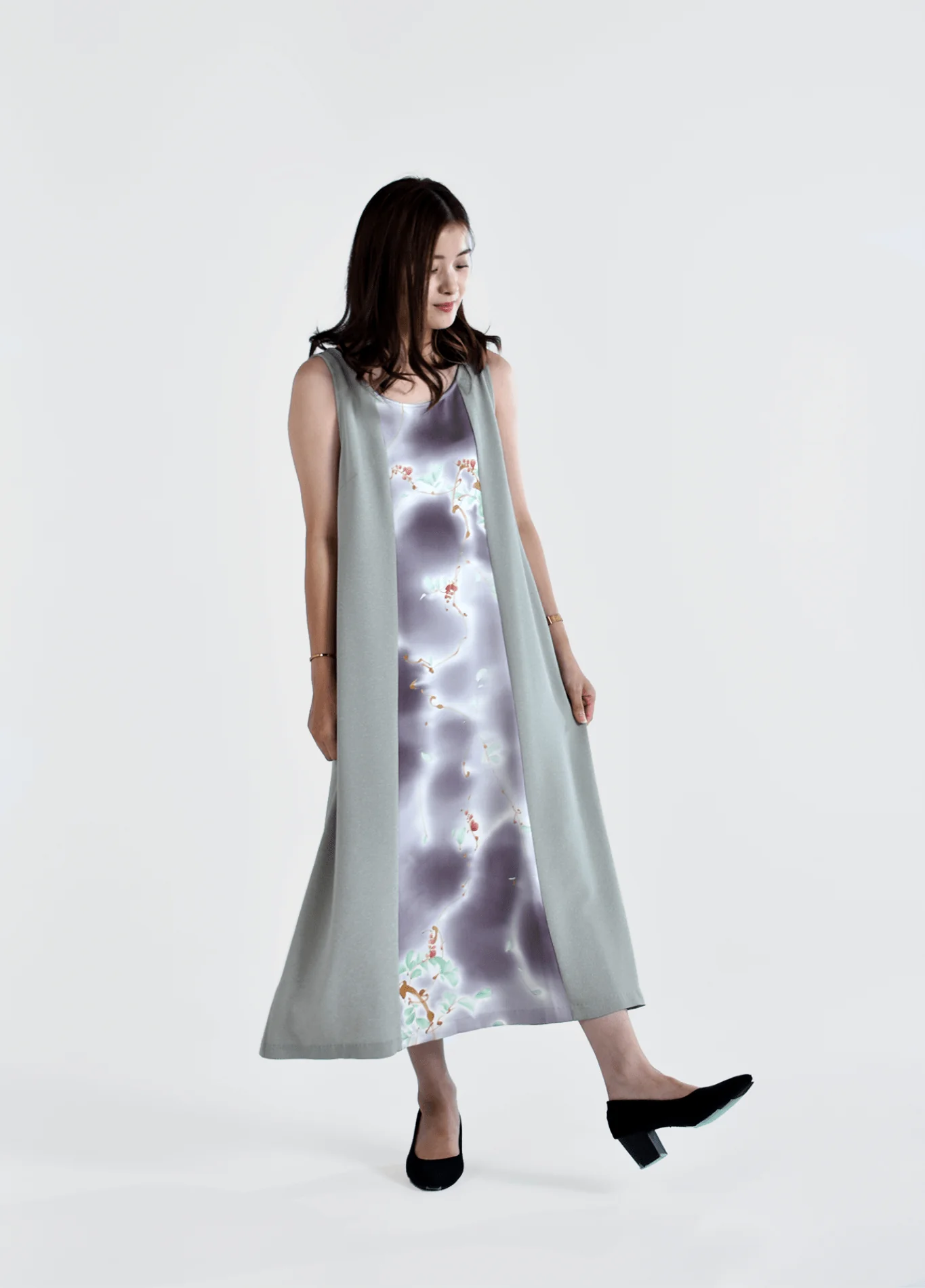 Robe kimono soie | Akai Kajitsu