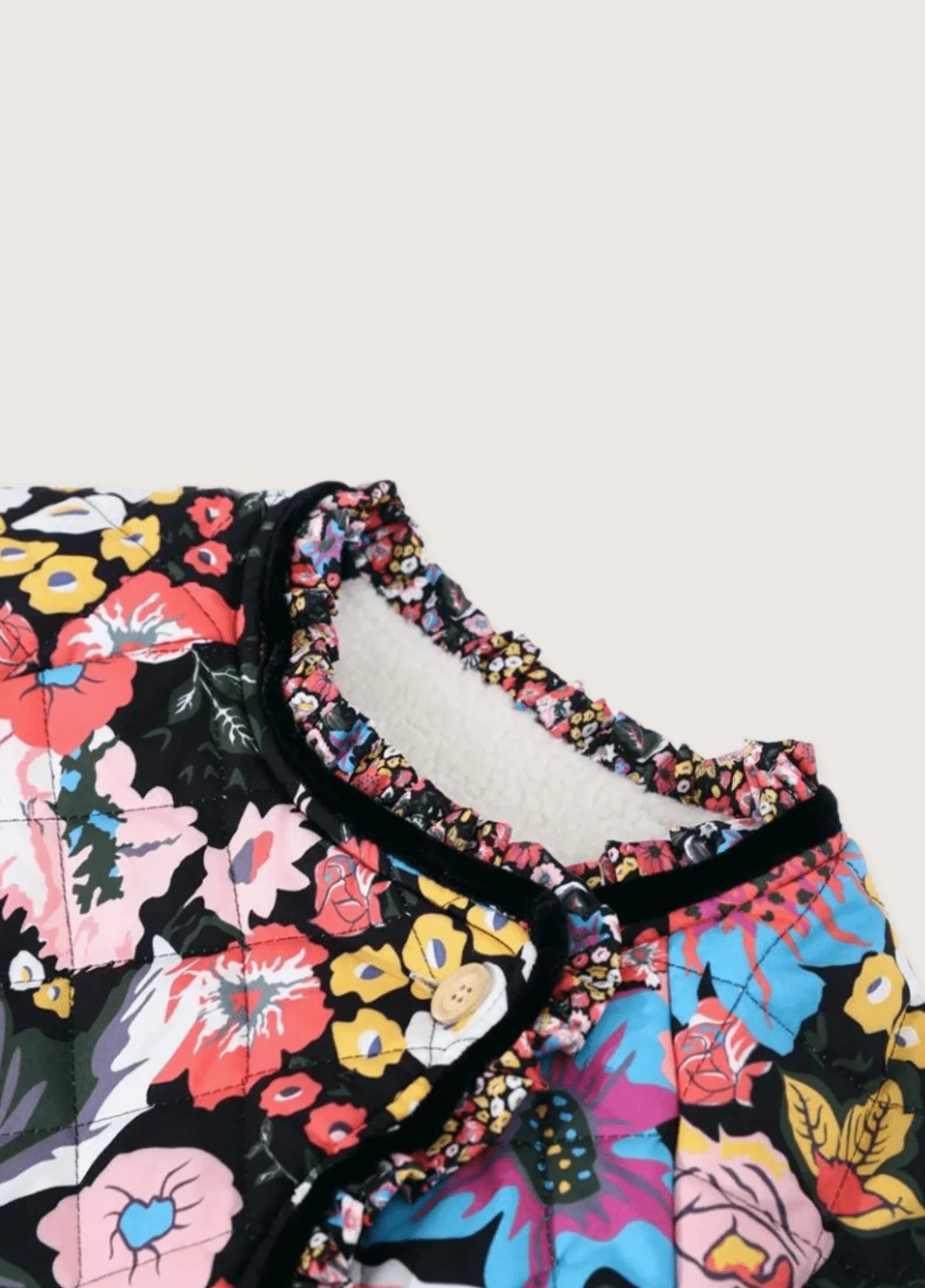 Veste kimono matelassée | Éclat Floral - Image 3