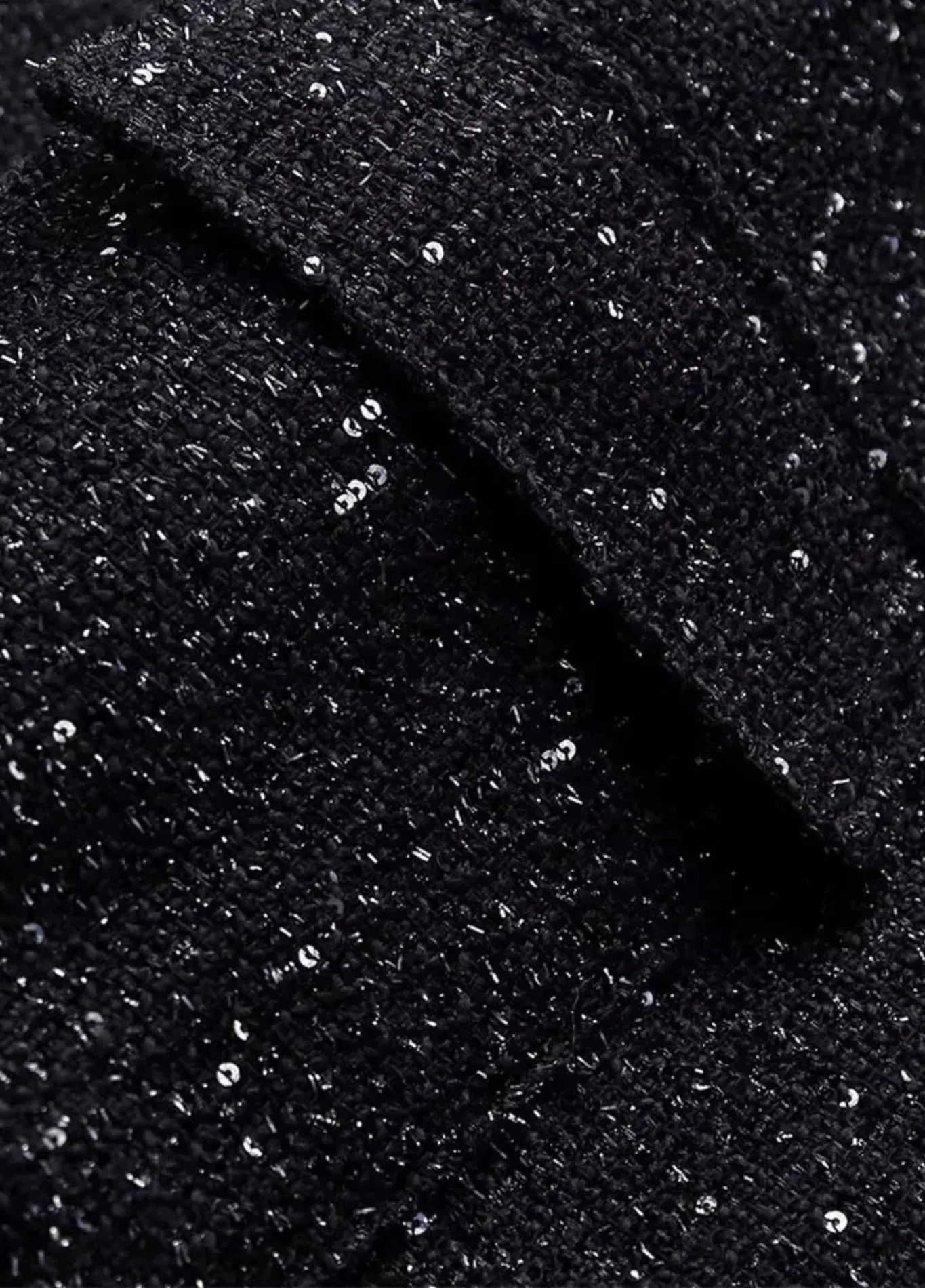 Veste kimono noir à paillettes | Hoshi - Image 5